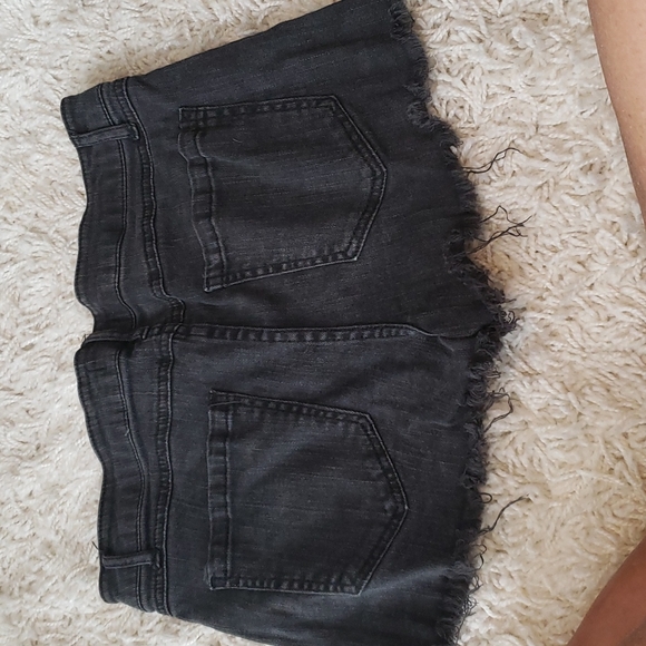 FOREVER 21 FLAG SHORTY SHORTS - Picture 2 of 8